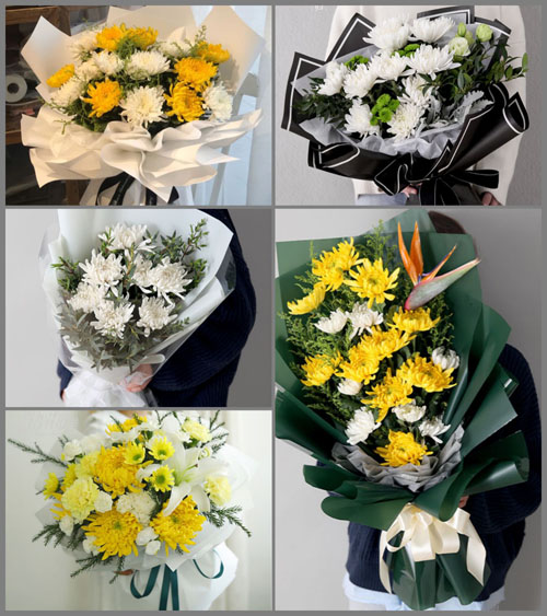 贵州遵义红花岗区三渡镇花桥村白事花束代送